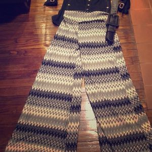 SEE YOU MONDAY wend Palazzo Pants Chevron stripe